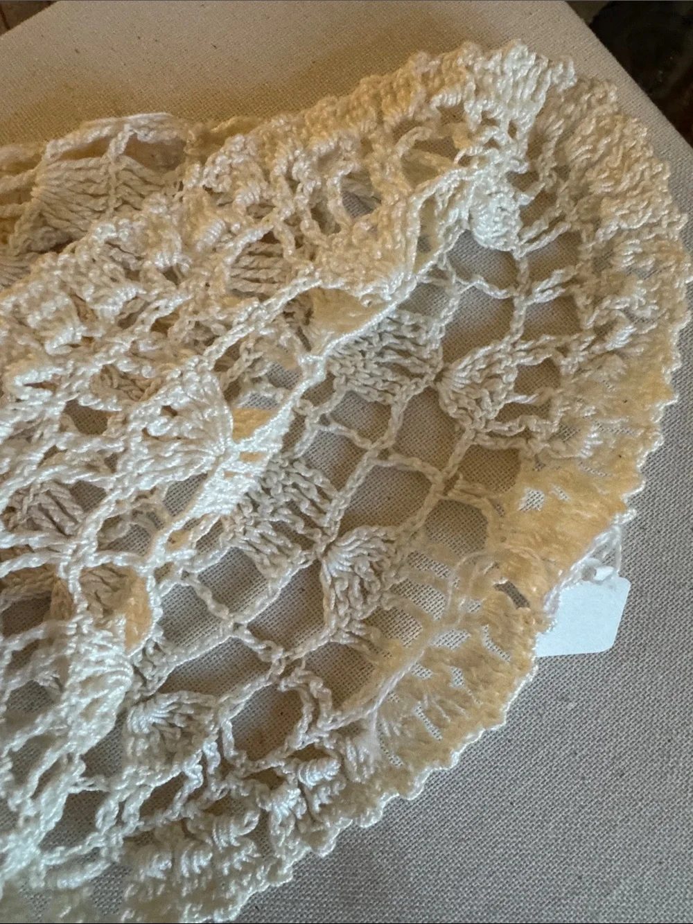 Vintage Hand Crocheted Baby Bonnet